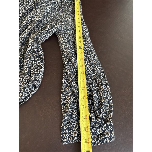 H&M Womens Black & White Floral Blouse Size 14 - Picture 9 of 9